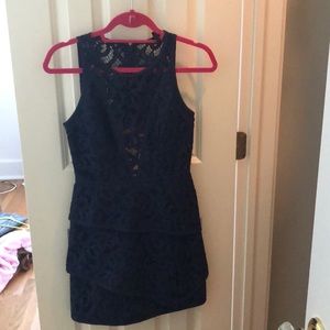 BCBG NAVY LACE DRESS